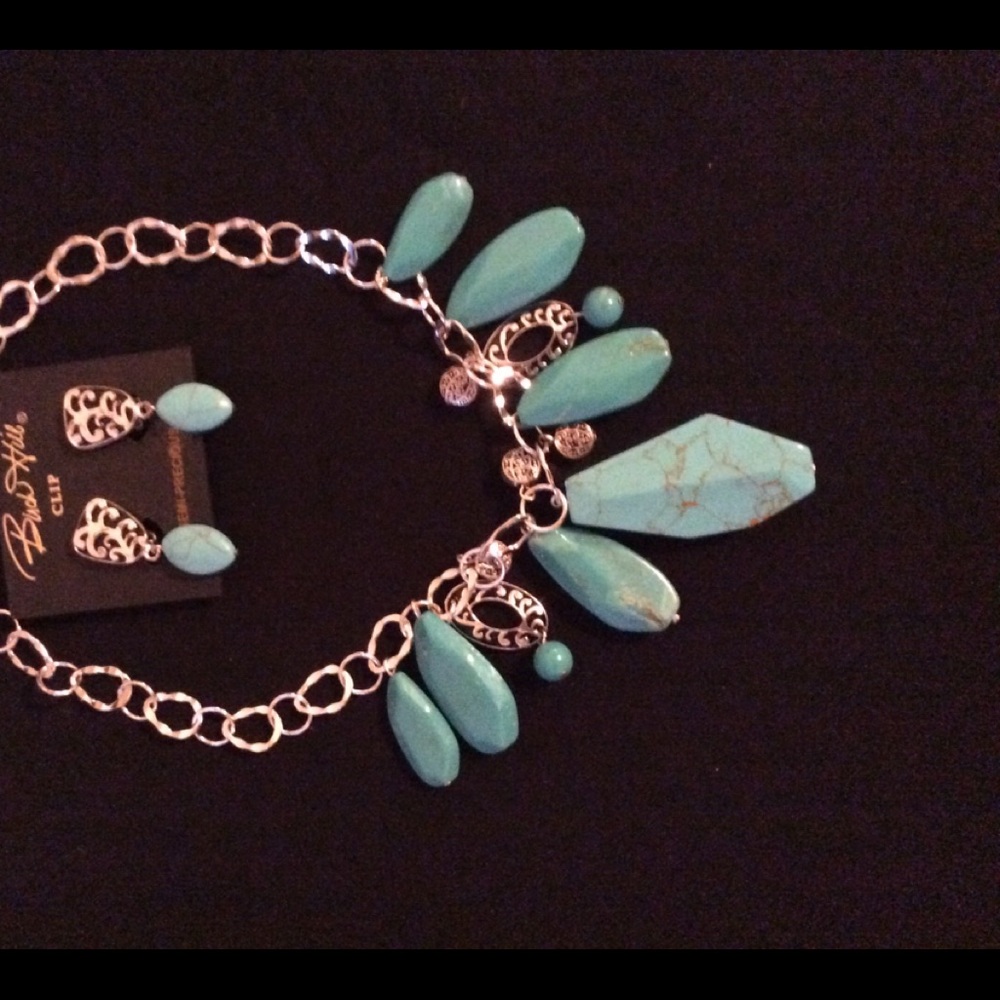 NWT Turquoise Necklace and Earring set